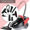 Universal Vacuum Attachment Kit Wet Dry Hose Adapter Extension Wand Flexible Crevice Tool 7 Pcs