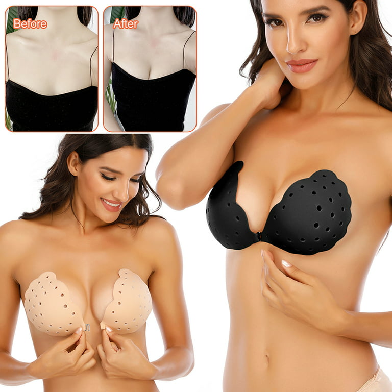 Women Sticker Bra Invisible Silicone Breast Pads Lift Up Boob Nipple Cover  Tape Sticker Bra