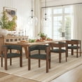 thumbnail image 6 of Dycanpo 28" Mid-Century Modern Dining Chairs Set of 2, Wooden Dining Chairs for Living Room Kitchen, Faux Leather, 6 of 7