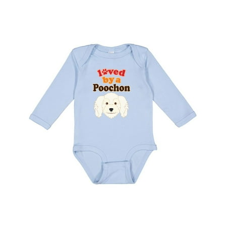 

Inktastic Poochon Dog Gift Gift Baby Boy or Baby Girl Long Sleeve Bodysuit