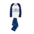 thumbnail image 3 of Pijama familiar a juego de Navidad, hermoso árbol, azul, 3 of 3