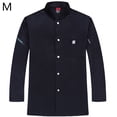 thumbnail image 2 of CHEF UNIFORM Uniform Cocina de manga larga Delantal con bolsillos delanteros Butters Professional Home Suministros Sweat Bands for Grill Restaurant Black M sidaley LF000324-01, 2 of 7