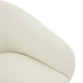 thumbnail image 2 of Modern 360° Swivel Accent Chair, Boucle Upholstered, Comfy Barrel Chair for Living Room, Bedroom Office, Cream White., 2 of 5