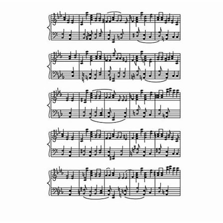 Sheet Of Music Birthday Edible Image Cake Topper For Quarter Sheet Cake By TNCT