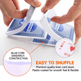 thumbnail image 3 of GSE Games & Sports Expert 6-Deck Canasta Cards with Automatic Card Shuffler, a Revolving Card Holder, 100 Sheets Score Pads - Blue, 3 of 7