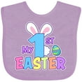 thumbnail image 3 of Inktastic My 1st Easter One with Bunny Ears and Tail Boys or Girls Baby Bib, 3 of 4