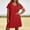 Red1, variant on BUIGTTKLOP Plus Size Dresses for Women Short Sleeve Swimsuit Coverup Loose Fitted Knee Length Summer Dresses