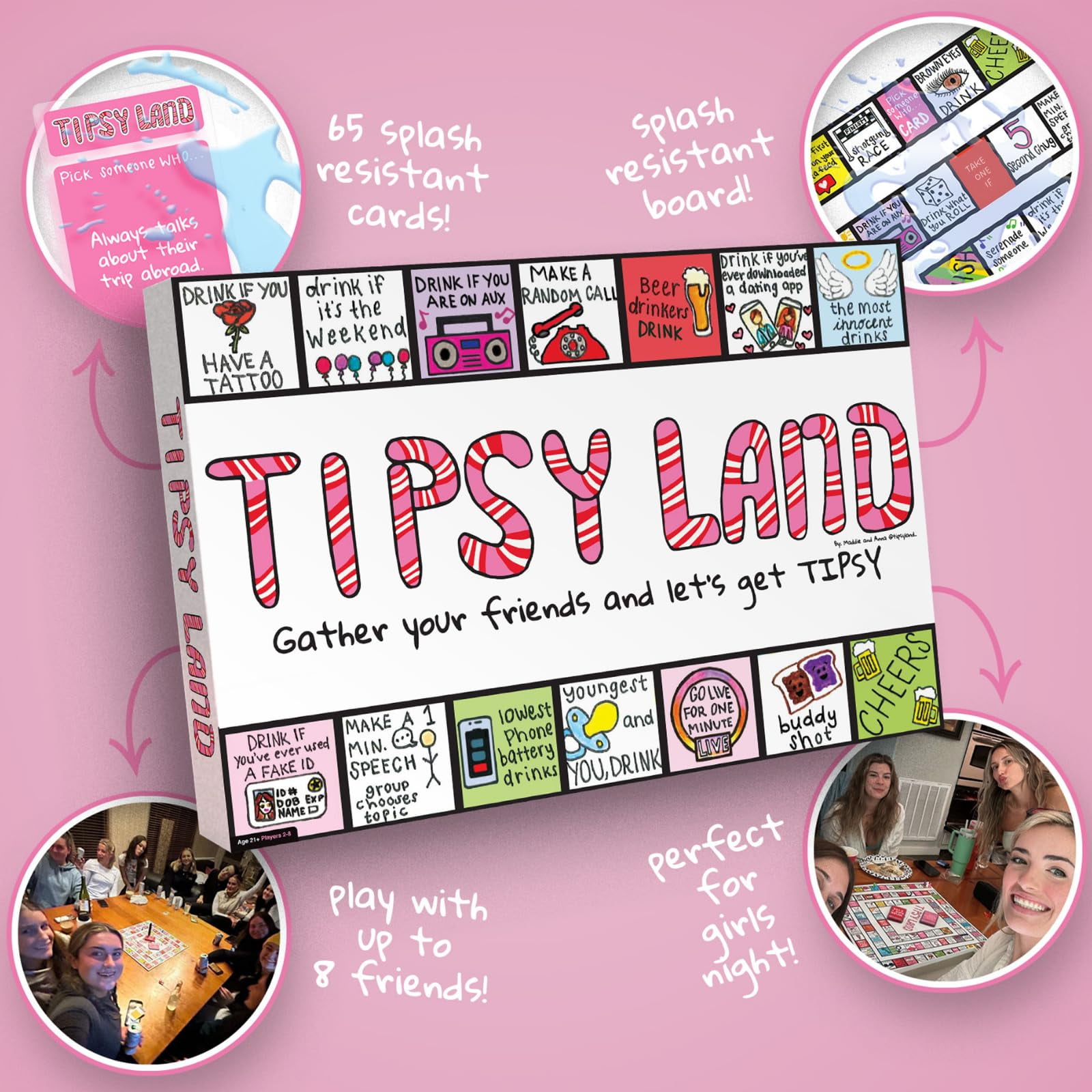 Tipsy Land Board Game