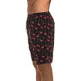 thumbnail image 2 of Whiskey and Oak Men's Bathing Suit Swim Trunks 94953-5726-XS (Black - Flamingo, Small), 2 of 3