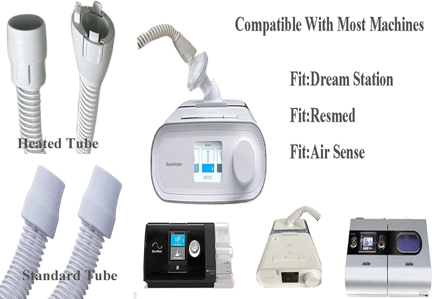 Filters for Cpap Machine - 12 Pcs Cpap Filters fit Inline Filters Compatible with Resmed and Any Machine Size 22mm and 25mm Cpap Tube
