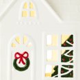 thumbnail image 6 of Deeceymbur LED Christmas Cottage Ceramic House Indoor Decoration Holiday Decor Glowing Light Battery Operated Festive Accent, 6 of 6