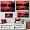 thumbnail image 4 of Designart "Flamingo Dusk Delight I" Animals Flamingo Wall Art Living Room, 4 of 7