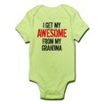 thumbnail image 1 of CafePress - I Get My Awesome From My Grandma Body Suit - Baby Light Bodysuit, 1 of 1