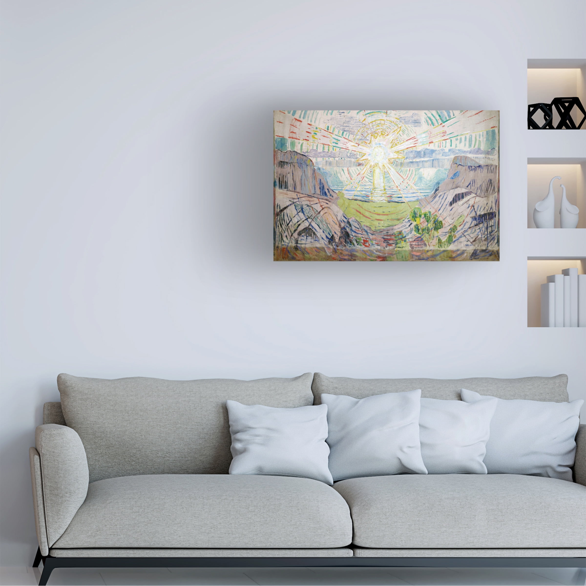 Edvard Munch 'The Sun' Canvas Art