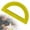 Z-5-Yellow-5.98x3.35 Inch, variant on Plastic 180 Degree Protractor Clear Geometry Measuring Tool Student Angle Ruler Math Drawing Instrument Practical Supply for Classroom School Geometry Measuring Use 1Pcs Clear