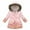 Pink, variant on Fesfesfes Toddler Clothing Baby Boys Winter Fleece Hooded Jacket Warm Flannel Jacket Casual Zip Jacket Outerwear Holiday