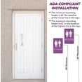 thumbnail image 4 of ADA CENTRAL SIGNS - 6"X9" Unisex Restroom Sign - ADA Compliant Tactile Graphics Grade 2 Braille Text Plastic Wall Sign - Bathroom Door Placard All Gender Neutral Rest Room Sign for Business Apartment, 4 of 7