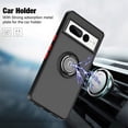 thumbnail image 3 of Shockproof Ring Case For Google Pixel 7 Soft Hard Matte Clear Back Phone Case Cover, 3 of 5