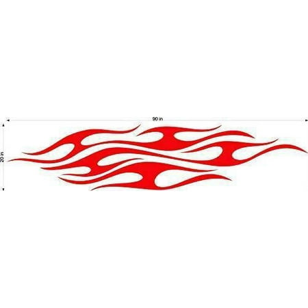 Auto Truck Car Boat Side Flames Tribal Decal Sticker TF053 Auto Truck Car Boat Side Flames Tribal Decal Sticker TF053