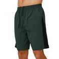 thumbnail image 2 of Men's Casual Shorts, Elastic Waist Drawstring Pants, Solid Color Splicing Design, Multi-Pocket Trousers, Lightweight Breathable for Gym Workout, Running & Daily Wear, Summer Essentials, 2 of 6