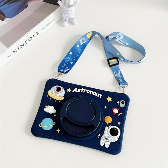 Case For Samsung Galaxy Tab A9 Plus A8 10.5 SM-X200 X205 A 8 A7 10.4 S6 Lite P610 T220 360 Rotating Kids Tablet Stand Cover Astronaut-SP Tab A 10.1 T510 T515