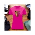 thumbnail image 1 of Playera Blusa Con Estampado De Jaguar Animal Print Ropa Para Mujer Color Fucsia Talla Grande Marca Emil SaEs, 1 of 4