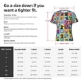 thumbnail image 2 of Yiaed Cute Dogs Collage Print Mens Short Sleeve Tight Fit T-Shirt, Crewneck Casual Tee-3X-Large, 2 of 5