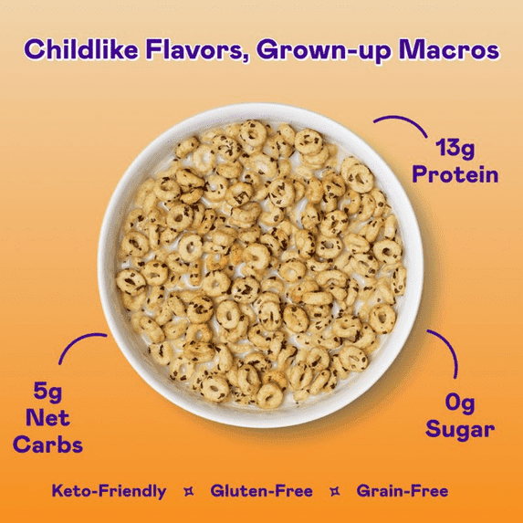 Magic Spoon Chocolate Chip Cookie Grain-Free Cereal, 7oz Box