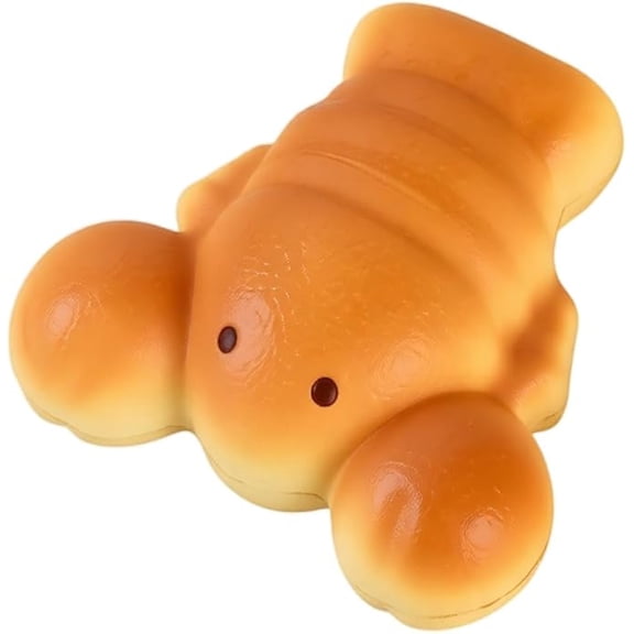 FufuCrick Slow Rising Bread Toy Squishy 1-Pack Office Accessory Squishy Tactile Sensory Gadget Desk Ornament Decor for Adult Workspace