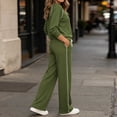 thumbnail image 5 of 2 Piece Women's Tracksuit Fall Side Striped Crewneck Long Sleeve Tops Straight Leg Pants Workout Outfits S-XXL, 5 of 7