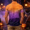 thumbnail image 5 of LIWENLI Funny Polo Shirt for Men Golf Halloween Shirts Short Sleeve Funny Graphic Tees for S-4XL (Purple,S), 5 of 6