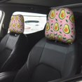 thumbnail image 4 of Headrest Covers for Cars Accessories Interior for Women Men 2Pcs - Cute Avocado Love Green Leaves Head Rest Cover for Car Decorations, Car Headrest Cover for Car Decor Interior, 4 of 8