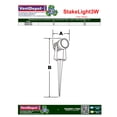 thumbnail image 5 of Luminaria para Patio y Jardín StakeLight 2 Pzas Luz Blanca 100/240VCA 400Im 5W LED Apert.30° 6000K IP 50 Negro Mate Acer, 5 of 5