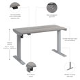 thumbnail image 3 of Move 40 Series 48W Adjustable Standing Desk in Platinum Gray - Engineered Wood, 3 of 7