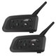 thumbnail image 1 of Walkie talkie de la motocicleta VNETPHONE V6-1200 Casco de motocicleta BT Intercom Auricular en tiempo real BT Intercom CSR Chip IP65 Nivel impermeable Negro 2PCS VNETPHONE Walkie talkie de la motocicleta, 1 of 6