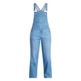 thumbnail image 4 of No Boundaries Relaxed Wide Leg Denim Overalls, Women's XXS-XXL, 4 of 4