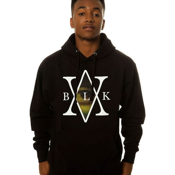 Black Scale Mens The Mona's Traditional Interlock Logo Hoodie Sweatshirt black S