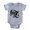 Heather Grey, variant on CafePress - Gothic Skull Initial Z - Cute Infant Baby Football Bodysuit