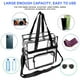 thumbnail image 4 of ODOMY Bolso de Mano Transparente de Gran Capacidad Bolso Cruzado de PVC Duradero para Mujer, 4 of 10
