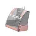 thumbnail image 4 of jinwen Pet Backpack Carrier for Small Cats Dogs Ventilated Design, Buckle Support for Pink, 4 of 9