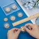 thumbnail image 3 of 6 broches de sol con diamantes de imitación, 2 x 1,85 pulgadas, aleación de platino y oro, broche de girasol con perlas para mujer, broche de sol con diamantes de imitación y perlas., 3 of 5