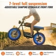 thumbnail image 4 of Riding'times GT33 Ebike for Adults,34MPH,50-80 Miles,1500W Motor,48V 27AH Removable Battery,20" Fat Tires,Dual Hydraulic Brakes,Full Suspension, 4 of 9