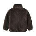 thumbnail image 3 of Toddler Winter Full Zip Sh𝐞rpa Long Sleeve Solid Fleece Jacket Winter Shacket Fuzzy Warm Outwear Cardigan, 3 of 8