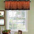 thumbnail image 4 of Orange Geometric Valances for Windows, Decorative Rod Pocket Window Valance Curtains, Ombre Modern Abstract Art Short Curtain Drapes for Kitchen/Bathroom/Living Room, 2 Panels, 42" W x 18" L, 4 of 8