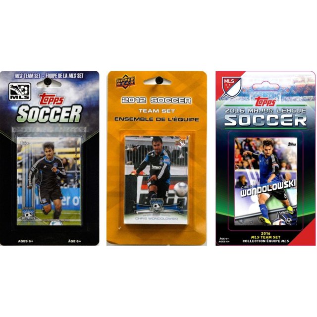 MLS San Jose Earthquakes 3 Different Licensed Trading Card Team Sets