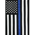 thumbnail image 3 of Briarwood Lane Thin Blue Line Police Embroidered Garden Flag, 3 of 3