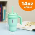 thumbnail image 3 of VINUR 14 Oz Stainless Steel Double-Walled Tumbler, Teal, 3 of 10