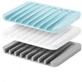 thumbnail image 4 of 3 Pack Soap Dish Silicone Rubber Soap Holder Stand Saver Tray Case, 4 of 4