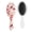 White-608, variant on Fresh Pineapple Hair Brush, Tropical Fruit Pattern Detangling Paddle Brush, Yellow Summer Print, Soft Bristle Brush for Wet & Dry Hair