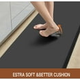 thumbnail image 6 of Kitchen Mat 2Pcs Cushioned Anti-Fatigue Area Rug Sets Waterproof Non-Slip Kitchen Mats and Rugs Heavy Duty Comfort Foam Rug for Kitchen Floor Home Office Sink in Black, 6 of 7